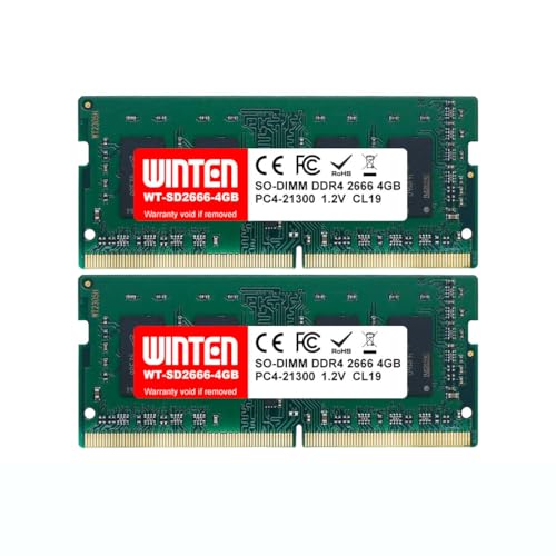 Amazon.co.jp: WINTEN ノートPC用メモリ DDR4-2666 8GB（4GB×2枚